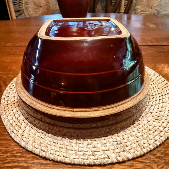 Vintage Glazed Stoneware Mixing Bowl-USA 9 - Picture 5 of 7